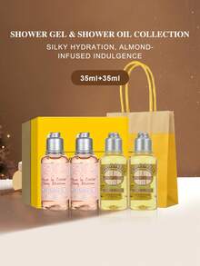 L'Occitane 欧舒丹杏仁沐浴油和樱花沐浴露（沐浴露 35ml*2 & 沐浴油套装 35ml*2） - 1.18 - mini 35ml*4 - 查看 3