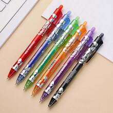 6pcsPress The Blue And White Porcelain Colored Neutral Erasable Pen, A Heat-Erasable Stationery Item, Which Is A Creative Stationery Product. It Is Suitable For Students, Office Use, School Use, As Party Gifts, And Personalized Office Supplies. - Multicolor - View 4