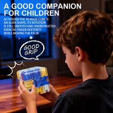 Juguete Rompecabezas Laberinto 3D - Rompecabezas de Bola de Rotación Suave, Cultiva el Pensamiento Lógico, la Concentración y la Conciencia Espacial, Regalo de Navidad Perfecto para Niños y Niñas - Multicolor - Ver 8