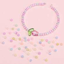 100颗/200颗/400颗猫眼玻璃珠，4毫米/6毫米，多种颜色（蓝、粉、黄、绿），适用于DIY珠宝制作、项链、工艺品和串珠刺绣 - 玻璃材质装饰珠