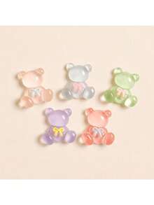 5pcs/10pcs/12pcs Bear Shaped Shoe Charms, Available In Solid Color And Transparent Resin Material. Cute And Practical, Can Decorate Clogs, Sandals, Beach Bags, Suitable For Men And Women. Ideal Gift For Valentine's Day Or Birthday., Shoe, Spring Summer Picks, Brides Maid Gifts, Room, Bedroom Decor, Bedroom Decor, Beach, Travel, For Men, For Women, Vacation,Women's Day,Travel Essentials,Wedding Favours,Y2k,Bedroom,Car Accessories Women,Kitchen Decor - Multicolor - View 14