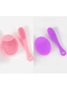 فرشاتان من السيليكون لتنظيف الوجه والأنف، فرشاة تنظيف الوجه يدوية للتنظيف العميق والتقشير - فرشاة تنظيف الوجه ناعمة، لطيفة، مناسبة لجميع أنواع البشرة، تزيل الرؤوس السوداء - متعدد الألوان - مشاهدة 22