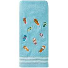 SKL Home - Toalla de Mano (2 Unidades), Color Azul(Chanclas y chanclas) - Multicolor - Ver 3