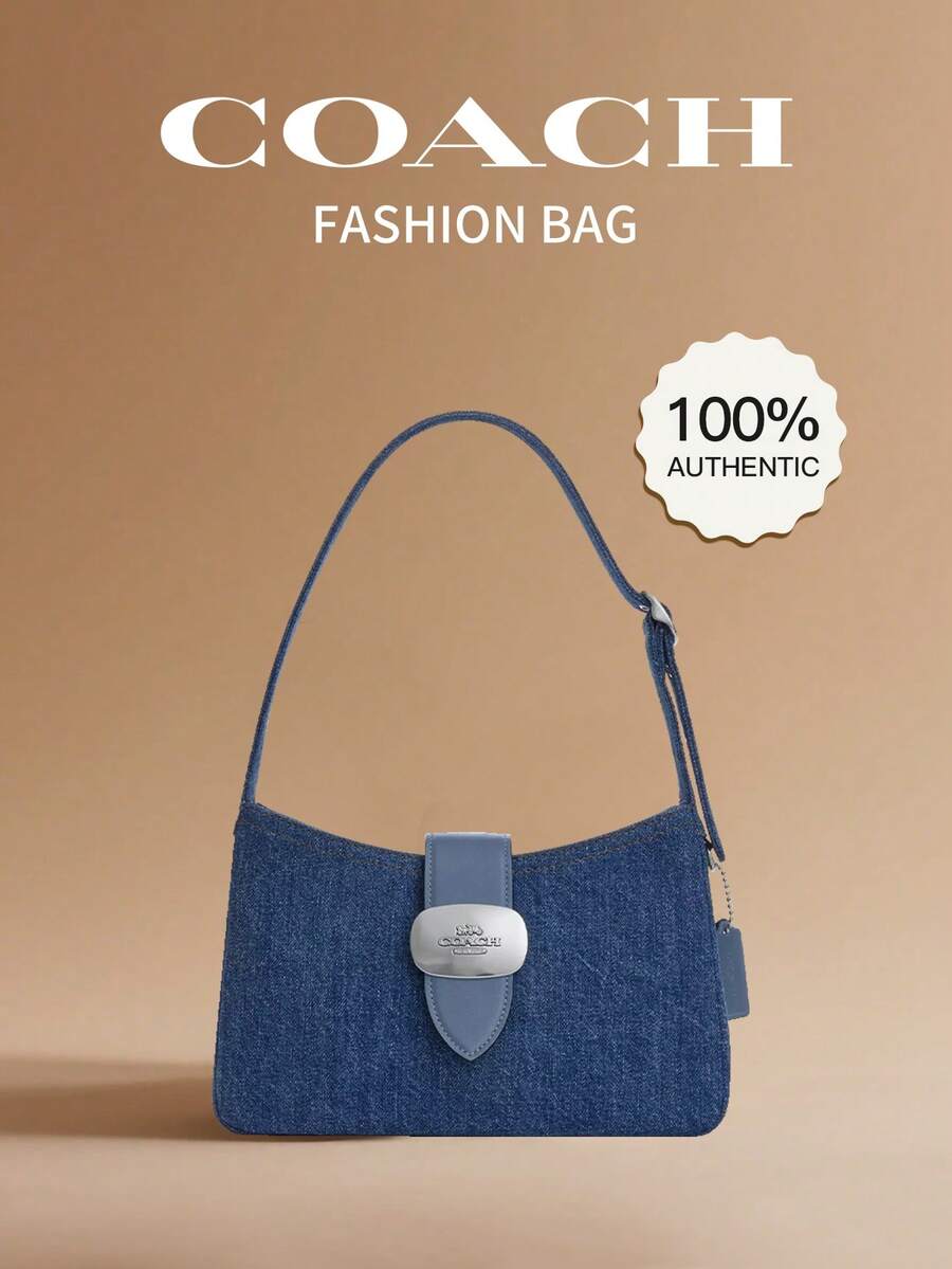 Coach Hobo Bag for Women Stylish Shoulder Zippy Purses with Adjustable Strap - 藍色 - 查看 1