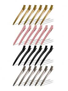 30/24/5Pcs Metal Alligator Hair Clips For Women Styling Sectioning, Hair Pins For Long Hair, Alligator Curl Loc Clips For Thick Hair Roller, Salon, Bows DIY Claw Clips Hair Claws Hair Barrettes, Hair Slide - Multicolor - View 5