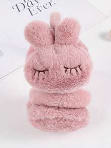 1pc Children's Closed-Eye Rabbit Ear Muffs, Warm & Fashionable, Suitable For Parties, Outdoor Activities, Daily Use