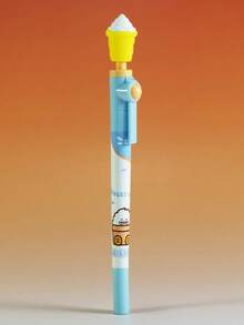 2 piezas Bolígrafo con figura de niña de dibujos animados que gira, bolígrafo de escritura suave para estudiantes (2 piezas aleatorias) - Multicolor - Ver 8