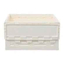 SENDERPICK 65L Folding Storage Container Storage Bins Box For Picnic Foldable Camping Storage Container - Beige White - View 7