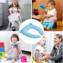 This Portable Folding Toilet Seat For Children Is Compact And Portable, Making It Suitable For Travel And Toilet Training. It's A Comfortable And Practical Accessory For The Bathroom. - Multicolor - View 8