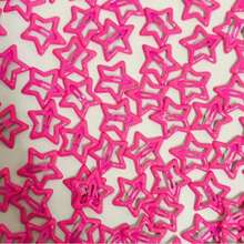 10 chiếc kẹp tóc cơ bản thời trang dành cho nữ với họa tiết ngôi sao màu hồng, phù hợp sử dụng hàng ngày, phụ kiện màu hồng, kẹp tóc, kẹp cài tóc, đồ dùng học tập, phụ kiện tóc, vẻ quyến rũ năm mới, phụ kiện đội đầu, ghim cài tóc - Màu Hồng Tươi - Xem 5