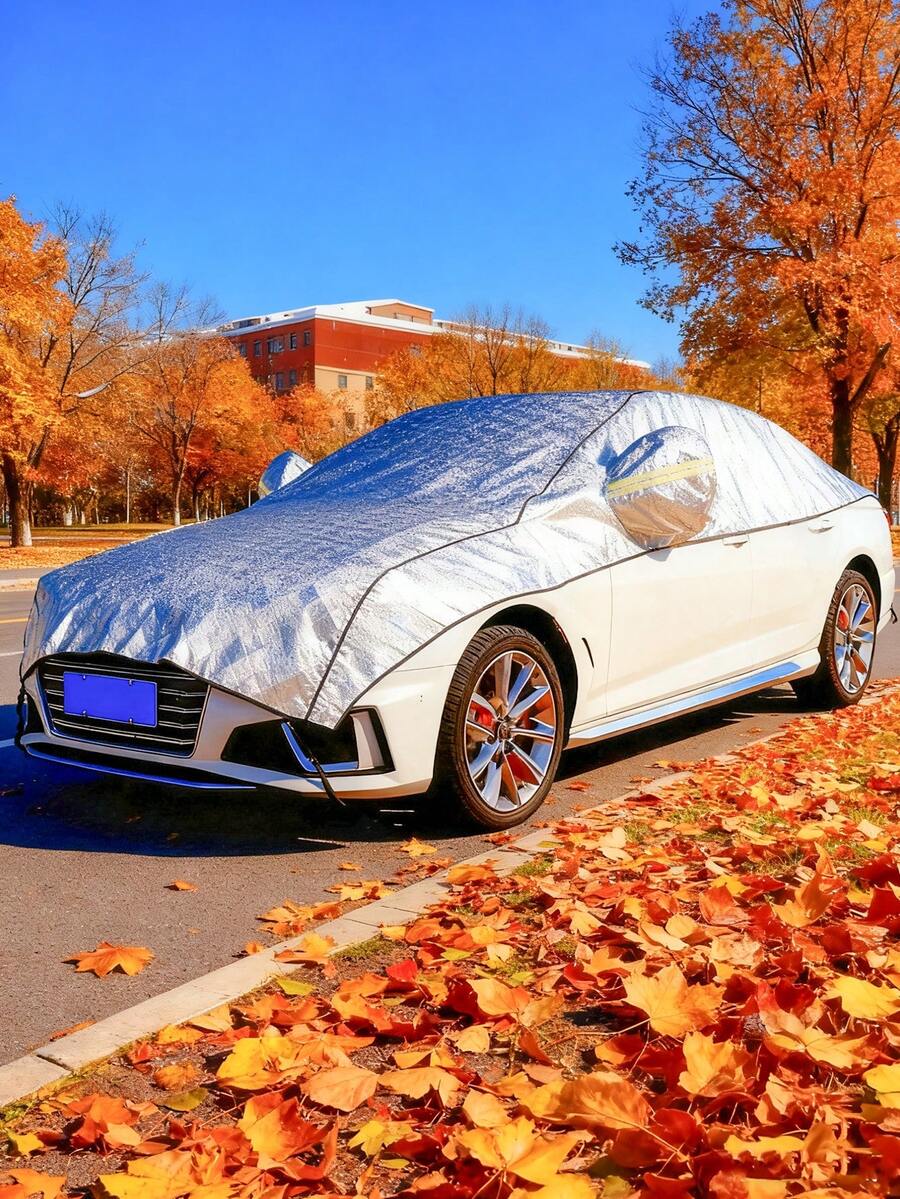 Extra Large & Long Car Cover, All-Season Universal Dust, Snow, Sun Protection Car Cover, Sun Shade, Winter Frost Protection, Summer Sun Protection, Car Accessories, Tire Cover, Car Necessity