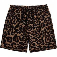 Men's Boho Paisley Print Drawstring Waist Summer Shorts With Pocket - Deep Blue Paisley - View 4