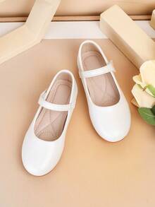 2025 New Style Girls Flat Casual Versatile Slip-On Shoes, Suitable For Dresses, Daily Wear, Summer & Autumn - White - View 7