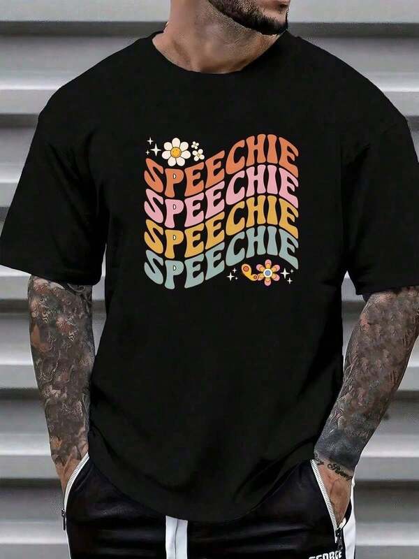 Camiseta de manga corta casual para hombre y mujer con tops moda, letras gráfico, estampado modern, impresión, redondo,deportiva, verano, para hacer ejercicio, correr, ropa de pareja para equipos,para uso diario, salir, ocio, deportes, escorts, viajes, reuniones familiares y otras ocasiones de estilo Streetwear, Hip Hop, Rock y Rap