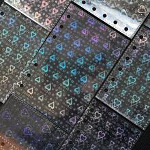 10/20张A6/A7/M5透明活页夹内芯，带封套，可用于收纳贴纸簿、偶像照片卡、明信片、卡片、照片、学生证件卡等，办公用品，也适用于手账本。 - 彩色 - 查看 5