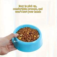 3/6/8Pcs Plastic Pet Bowls In Random Colors - Non-Slip Round Feeding Dishes, Pet Supplies Single Bowls, For Dogs, Cats, Puppy, Kitten - Ideal For Home, Travel, Outdoor - Easy To Clean & Durable, Cat Food Bowl, Sleek Bowl Design, Nonslip Design. - 100ml - View 10