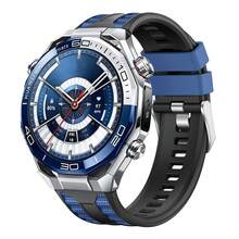双色硅胶表带，兼容华为 Watch Ultimate 2，透气柔软，22mm 表带，兼容华为 Watch GT6、GT5、GT4，46mm - 22mm - 查看 19