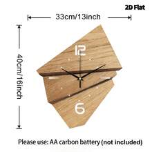 2D平面简约现代风格，撞色纹理圆形表盘挂钟，超静音石英机芯，无滴答声，适用于客厅、音乐室、卧室、厨房、咖啡厅装饰，是馈赠佳品和节日装饰的理想之选。 - 彩色 - 查看 17