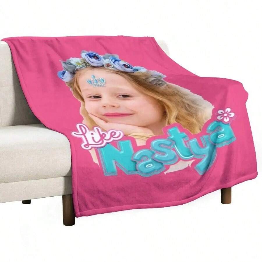 Like Nastya Throw Blanket Decoratives Soft Big Large Blankets.Jpg - 白色 - 查看 1