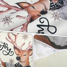 4-Pack Christmas Throw Pillow Covers 18x18 Inches Printing Comfortable Holiday Decor Machine Washable For Couch Sofa Living Room Home Decoration - Textured Weave/Winter Forest - View 11
