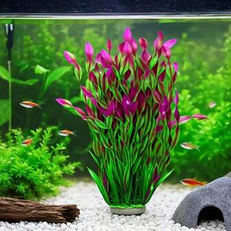 Konstgjorda akvariedekorationsväxter, Undervattensväxter av plast, Akvarielandskap, Fiskakvariedekorationer