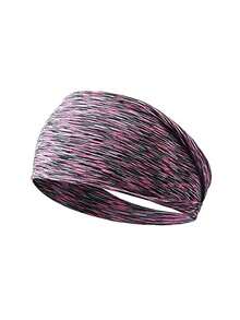 印花运动头带吸汗带，健身瑜伽吸汗头带，男女青少年适用，跑步宽弹力发带