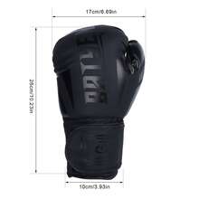 Boxing Training Gloves Enhancing Breathability Lightweight Material Suitable For Muay Thai Taekwondo - 黑色 - 查看 6
