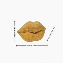 1pc Glam Fantasy Resin Lips Sculpture Decor, Glam Vanity Table Accent, Aesthetic Bedroom Decor, Versatile For Living Room, Bedroom, Bathroom, Kitchen, Office, Hotel, Restaurant, Bar, Wedding, Valentine'S Day, Mother'S Day, Thanksgiving, Desk Decor, Gift For Her, Office Desk Accessories (Two Size-Small/ Large) - Multicolor - View 12