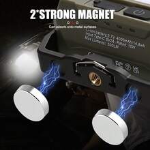 1PC Camping Lights LED Magnetic Spotlight Waterproof Cordless Battery Powered Flood Lights For Hiking Fishing Tent Outdoor Power