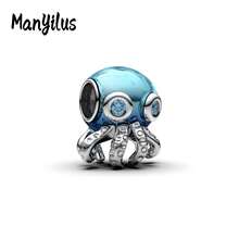 Manyilus 原创 925 纯银动物吊坠系列，包含猫头鹰吊坠、猫咪吊坠、兔子吊坠、可爱猴子吊坠珠、黄色小蜜蜂吊坠、独角兽吊坠珠、驯鹿吊坠、心形可爱狗狗吊坠珠、圣诞棕色斑点小鹿吊坠珠、宇航员手捧行星吊坠珠。适用于手链和项链。 - 彩色 - 查看 22