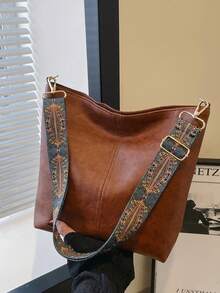 2026 Summer New Fashion Handbags, Shoulder Bags, Crossbody Bags, Tote Bags, Large Capacity, Wide Strap Shoulder/Crossbody Bags, High-Quality Commuter Handbags, Large Capacity Crossbody Bucket Bags, Mother-Daughter Bucket Bags, Women's