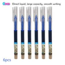 10支装蓝色直头液体凝胶笔/速干圆珠笔/大容量记事本/办公签名笔/适用于学校办公室、考试用品、文具、开学季文具。学校用品、返校用品、教师用品、学校必需品、返校用品、记号笔、高中用品