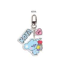 BT21 K-Pop 卡通人物钥匙扣，抱抱娃娃系列，可爱包包挂饰兼钥匙圈，透明亚克力材质，粉丝周边商品，送朋友的完美礼物 - 彩色 - 查看 12
