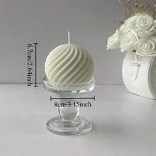 1pc Nordic Style Wave Art Candle - Natural Soy Wax Scented Candle, Smokeless Fragrance Candle, Romantic Geometric Pattern Design, Suitable For Indoor/Outdoor, Home Decor, Bedroom, Photography Props And Emergency Lighting. It Is Perfect For Valentine's Day, Christmas And Various Party Decorations, And An Ideal Birthday Gift For Parents, Family, Couples And Friends. - Multicolor - View 15