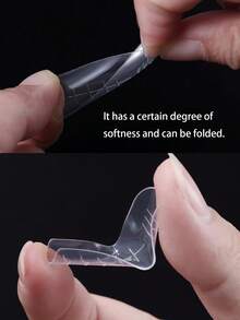 48 szt. Podwójna forma do paznokci, przezroczysta, szybka forma do przedłużania paznokci, żel UV, 12 rozmiarów, końcówki do trumien, forma do paznokci, wielokrotnego użytku, akcesoria do form, formy do sztucznych paznokci, półzakrywający żel budujący do paznokci, akrylowe formy do paznokci, pasujące do DIY w domu - Przezroczysty - Zobacz 4