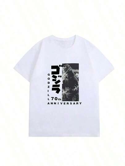 Camisetas para parejasCool Summer Japan70th Anniversary Godzillas Shirt Fashion T-Shirt Tops Camisada de verano para hombres Ropa de hombre Moda Y2K Top Vintage Kawaii |   Diseño exquisito |   Suelto y cómodo |   Fácil de combinar |