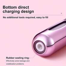 1 Packs Of Portable Refillable Mini Mist Spray Bottles, Travel Size Perfume Sprayer Set, 5ML Capacity, Ideal For On-The-Go Use, Compact - Màu Hồng Tươi - Xem 4