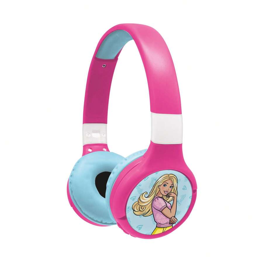 Lexibook 2-In-1 Wireless And Wired Headphones With Barbie, Frozen, Stitch Designs - Barbie. - View 1