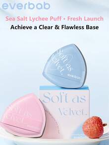 Everbab Soft Dual-Use Air Cushion Powder Puff Set - Red - View 6