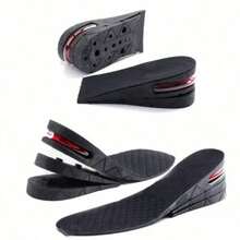 1.18/1.77/2.36/2.95英寸黑色增高鞋垫，男女通用，带减震气垫，适合高跟运动鞋、鞋子、春夏精选、伴娘礼物、房间、卧室装饰、海滩、旅行、男士、女士、度假 - 黑色 - 查看 3