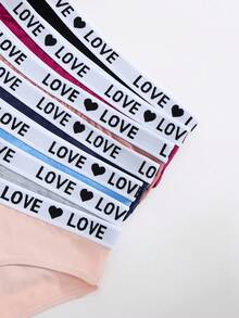 Conjunto de 7 piezas de ropa interior femenina de triángulo cómoda de baja altura y deportiva - Multicolor - Ver 4