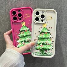 Fundas protectora de teléfono con Decoración Navideña Árbol Creativa regalo de moda minimalista interesante para hombres y mujeres, adecuado para  16/15/15Pro/15ProMax/14/13/12/11/XsMAX,  17,  Max Series,A14/A15/S23 Ultra/A50/A12/A32/A52/A72/A51/A21S/A13/A14/S22 Ultra/S23/A33/A53/S20 FE,Protección completa contra caídas, resistencia a impactos y prevención de rayaduras,diseño creativo y de moda para hombres y mujeres - Bordó - Ver 5