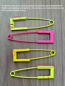 Fluorescent Color Brooch Pins, Decorative Pins For Clothes, Hats, Bags, Etc. - Multicolor - View 11
