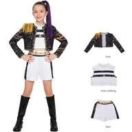 Costume da cosplay di idol pop, costume da palcoscenico pop di Zoey adatto per bambini di 3-12 anni, costume da cosplay per Ognissanti