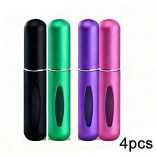 4pcs Portable Mini Perfume Atomizer Set - Refillable Travel Size Fragrance Dispenser For On-The-Go Touch Ups, Leakproof & Easy Fill Spray Bottles For Purse, Pocket & Gym Bag - Như thể hiện trong hình - Xem 13
