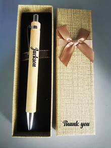1 Set Customized Wedding Thank You Metal Pen Gift, 12 Months Floral Meaning, Luxury Ballpoint Pen Set. Holiday Gift, Gift Box, Creative Couple Gift, Multifunctional, Decorative, Reusable, Modern, Colorful, Cute, Retro, Cartoon Style, For Employees, Clients, Students, Children, Suitable For Weddings/Business/Work/Office, Suitable For Weddings, Holidays, School, Back To School, School Supplies,Christmas Gift Supplies - Multicolor - View 12