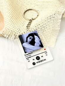 Llavero personalizado con foto, llavero de acrílico personalizado, recuerdo del Día de San Valentín, llavero de pareja personalizado, llavero con foto, Día de San Valentín, personalizado, decoración navideña, Día de la Madre, Día del Padre, regalo de cumpleaños, boda, fiesta, aniversario, regalo de pareja, regalo ideal para novio, novia, familia, amigos, producto personalizado - Multicolor - Ver 2