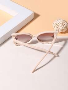 1 Pc Children's 8-12Y Polycarbonate Bohemia Butterfly Frame With Rose Accessories Fashion Glasses For Outdoor - Multicolor - View 5