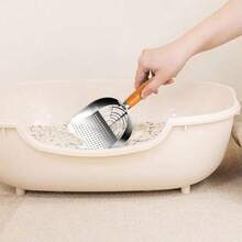 Litter Scoop - Pooper Scooper Litter Litter Sociedad de proyeccin rpida Box Comunda Poop Scoop GRIP Kitten Pooper LIBER POOP Herramienta de tamizado para interiores al aire lib - Agujero redondo - Ver 7