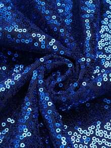 Men's Sequin Shirt 70s Costume Nightclub Party Short Sleeve Sparkle Disco Shirts - 藍色 - 查看 5